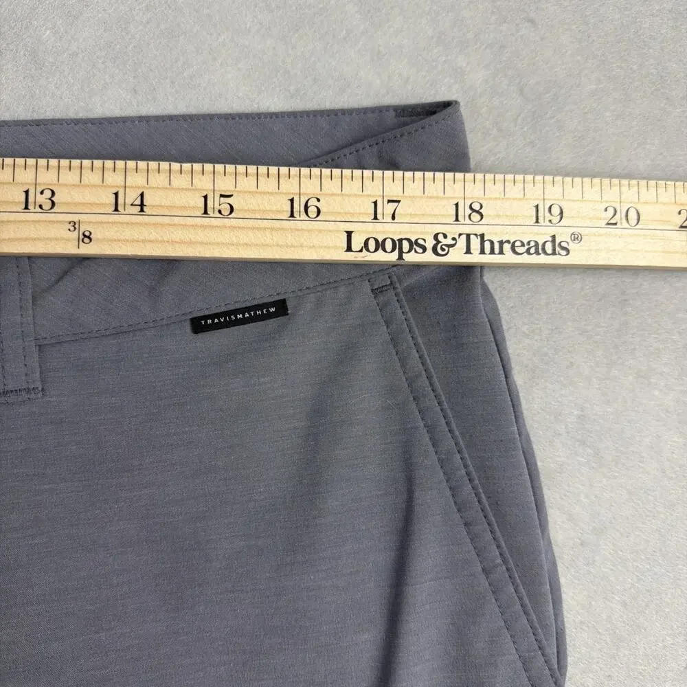 Travis Mathew Mens 35x32 Gray Comfort Stretch Casual Performance Golf Pants